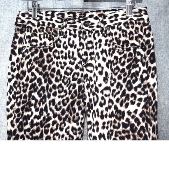 rag & bone/JEAN Snow Leopard Skinny Jeans Womens 24 - Picture 2 of 4